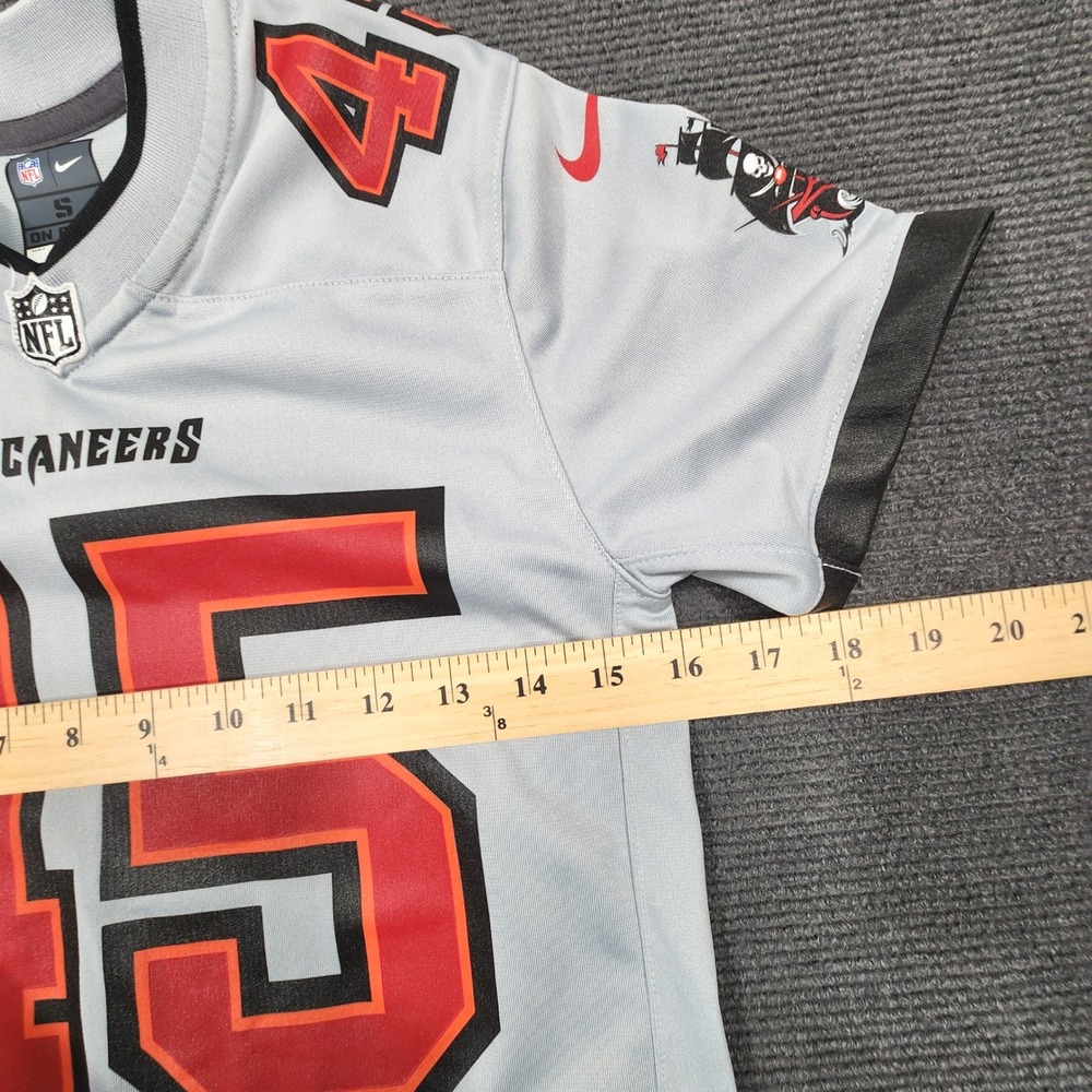 Nike Tampa Bay Buccaneers #45 Devin White‎ Jersey Youth Small Gray NFL On Field - Picture 8 of 10